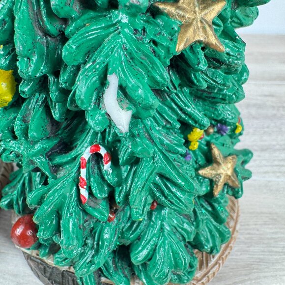 Publix Christmas Tree Figurines Pair Ceramic Holiday Decor - Picture 6 of 9